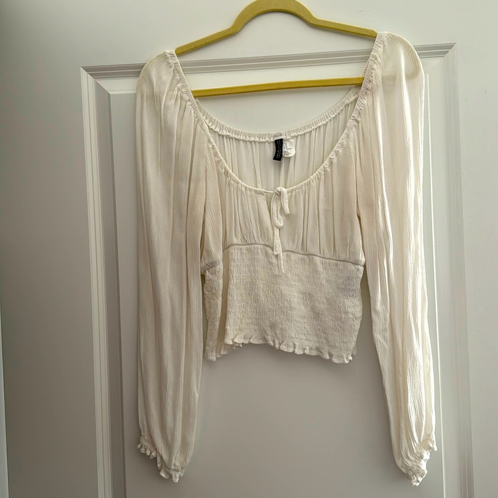 White crop top